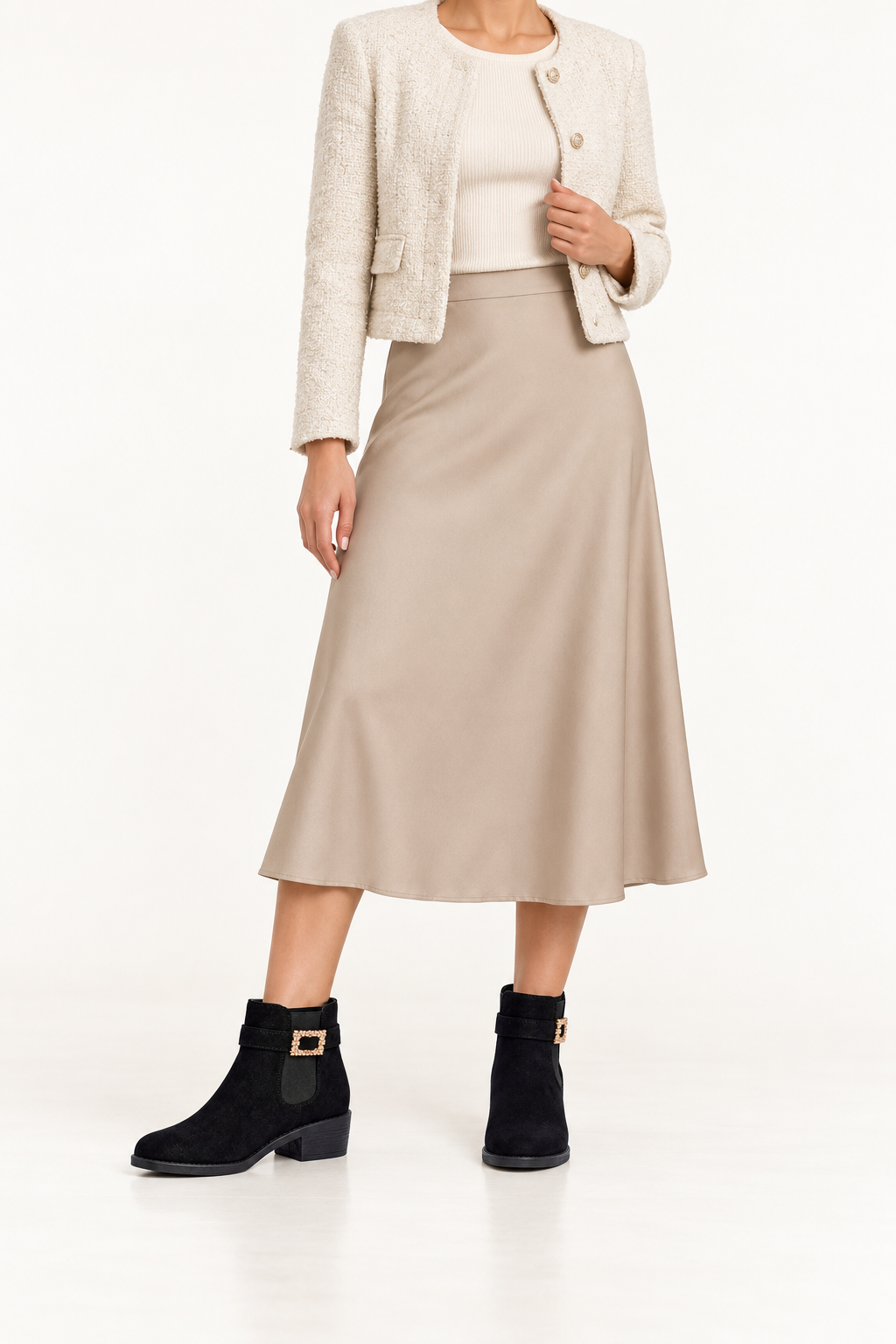 Bottines à boucle Bertille — inspiration de tenue harmonisée