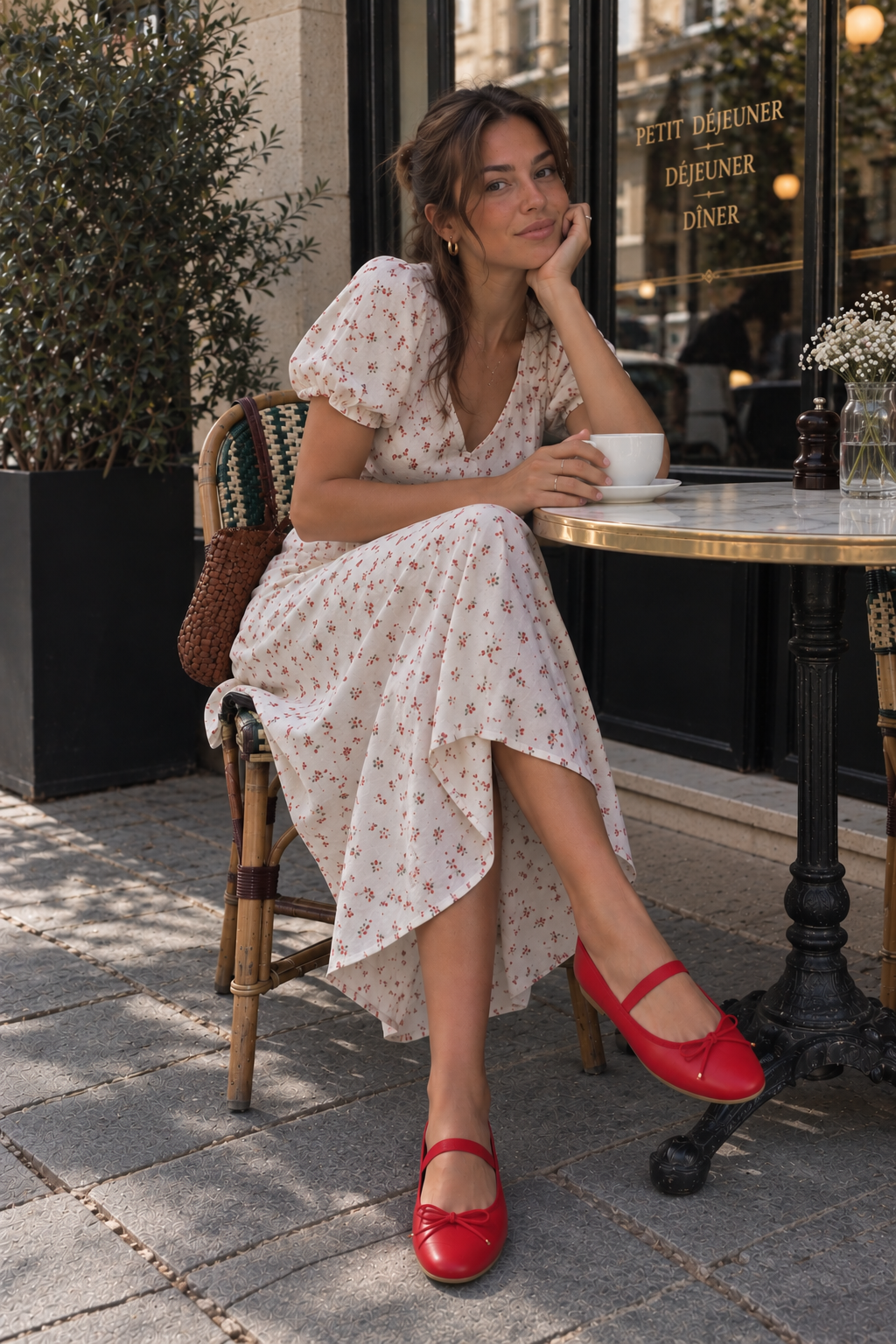 Ballerine Rouge, vue portee