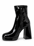 Bottines vernies à plateforme Noir, vue produit
