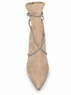 Bottines à lanières strass Éléna — Beige/taupe, vue complémentaire