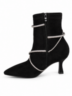 Bottines à lanières strass Éléna — Noir, vue complémentaire