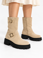 Bottines à deux boucles Juliana — Beige, vue complémentaire
