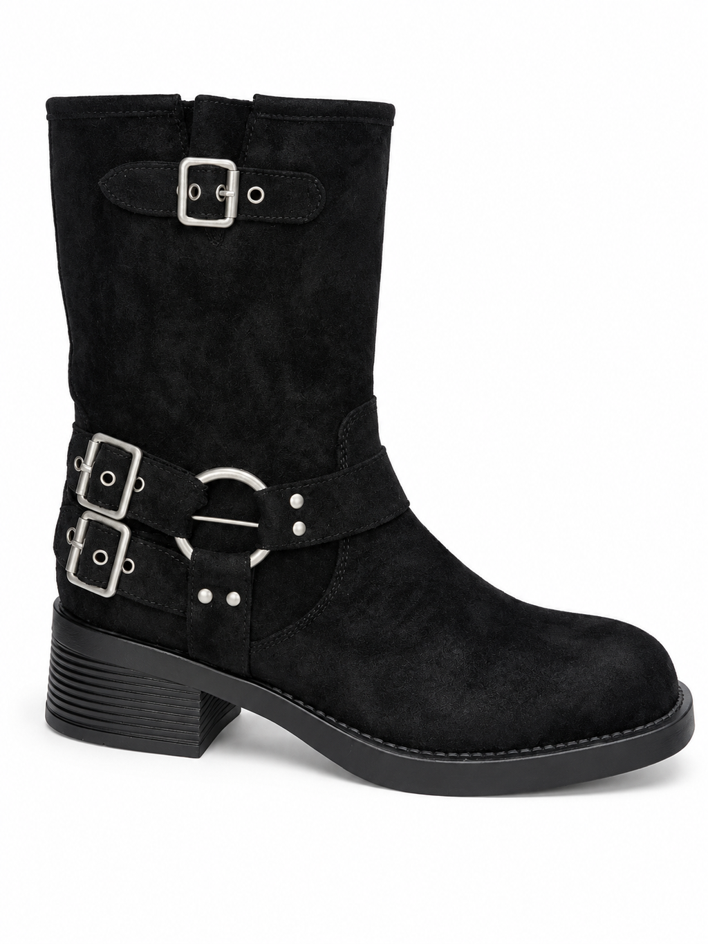 Bottes motardes Olympe — Noir, vue produit