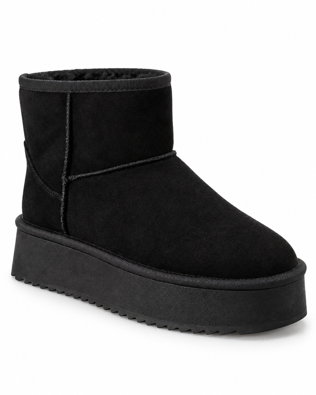 Bottines fourrées Noir, vue produit