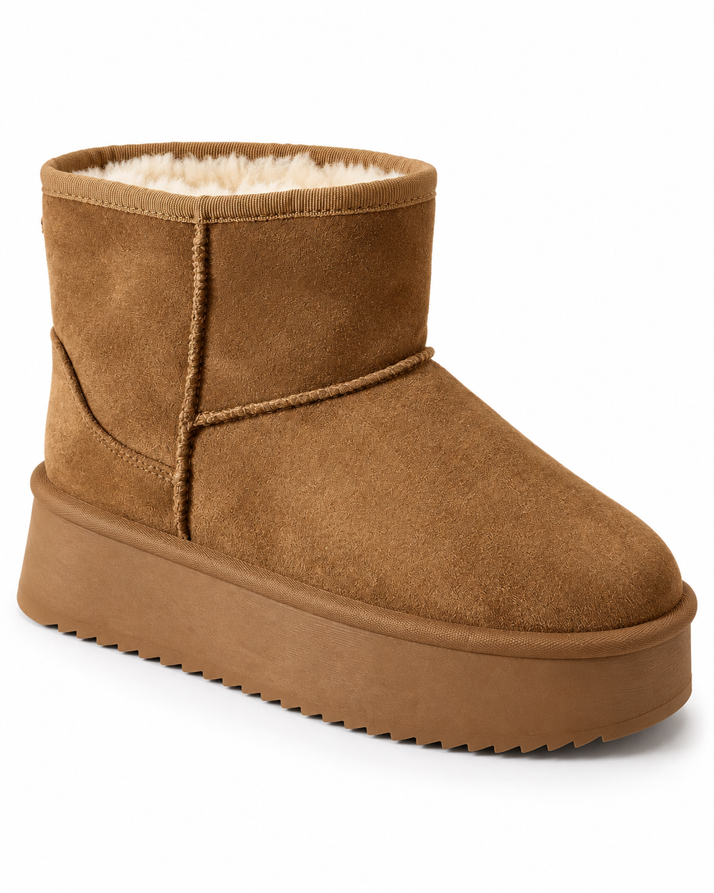 Bottines fourrées Camel, vue produit