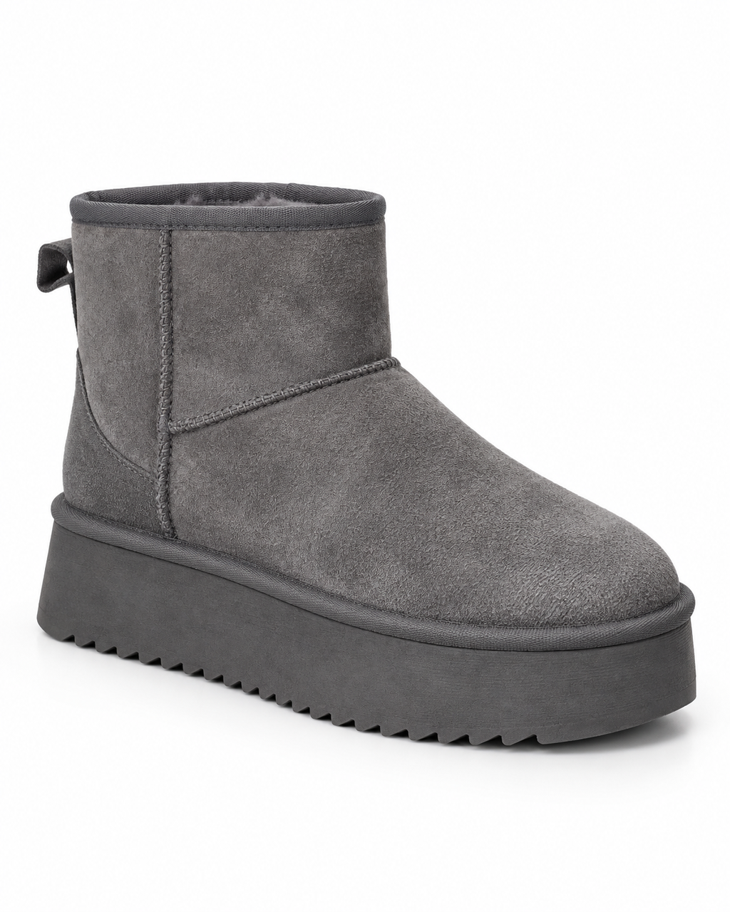 Bottines fourrées Gris, vue produit