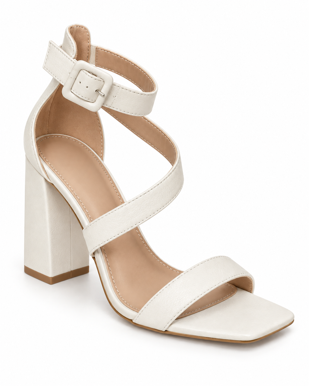 Sandales à talon Blanc, vue produit