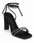 Sandales à talon Noir, vue produit