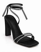 Sandales à talon Noir, vue produit