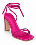Sandales à talon Fuchsia, vue produit