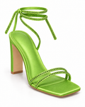 Sandales à talon Vert, vue produit