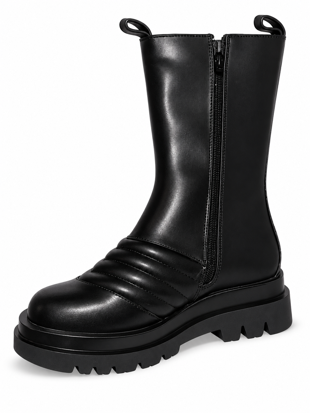 Vaynis — Bottines matelassées Nell Noir, vue produit