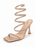 Vaynis — Sandales à bride spirale Olivia Champagne, vue produit