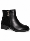 Vaynis — Bottines zippées Daphné Noir, vue produit