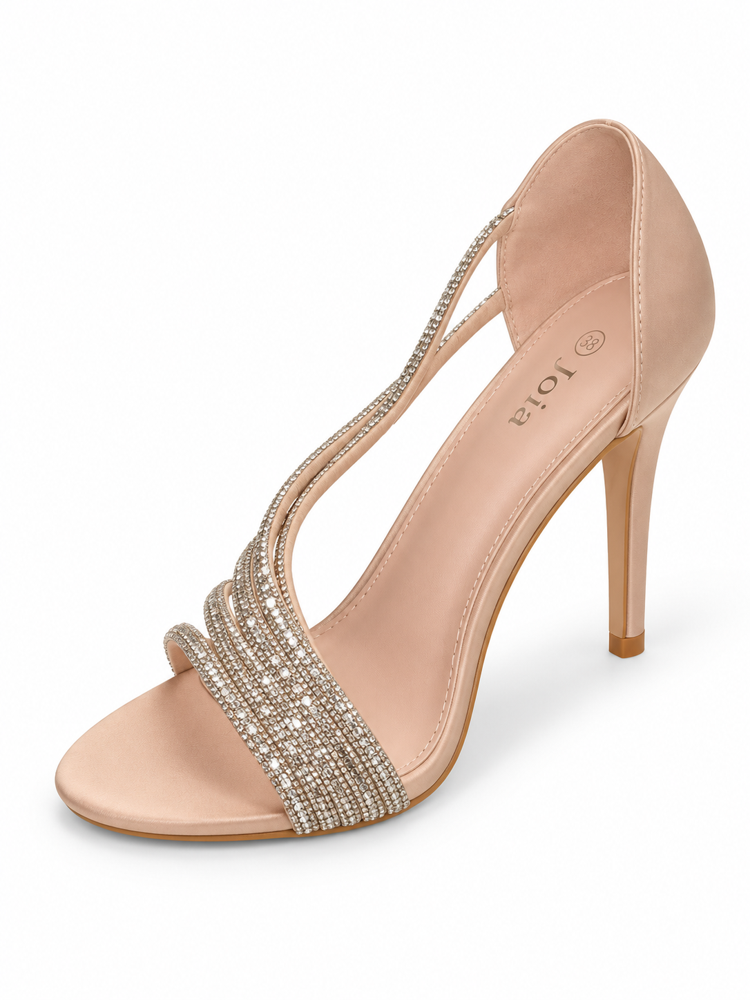 Vaynis — Sandales à strass Gabrielle Nude, vue produit