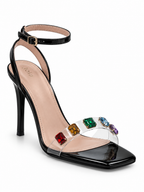 Vaynis — Sandales à bijoux Romina Noir, vue produit