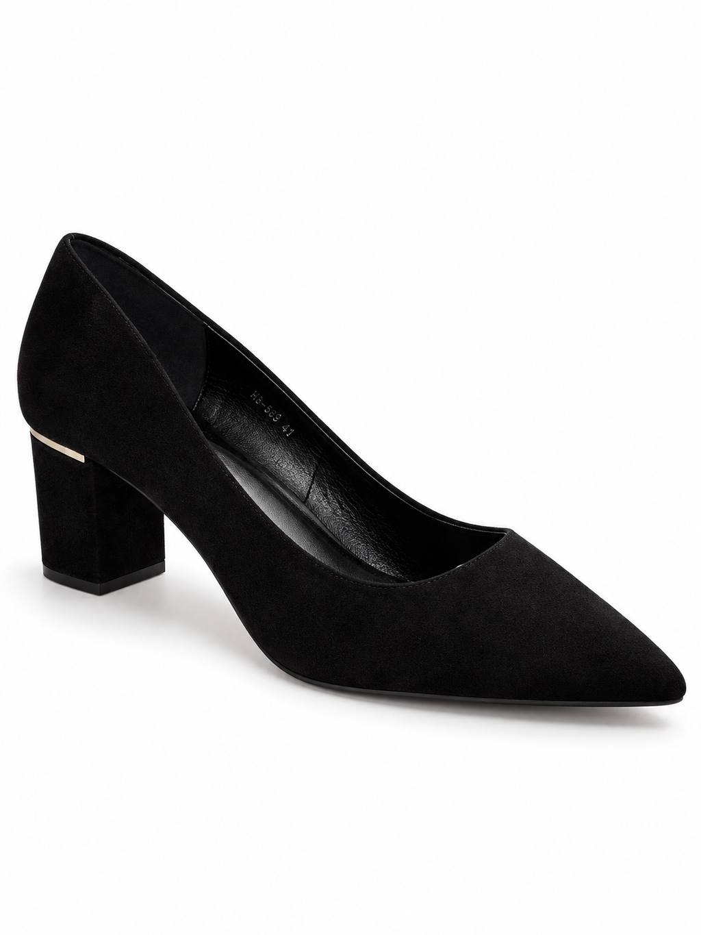 Vaynis — Escarpins à détail doré Héloïse Noir, vue produit