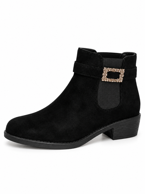 Vaynis — Bottines à boucle Bertille Noir, vue produit