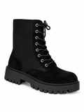 Vaynis — Bottines à lacets Hortense Noir, vue produit