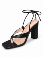Vaynis — Sandales à lacets Ysé Noir, vue produit