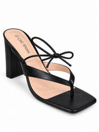 Vaynis — Sandales à lacets Ysé Noir, vue produit