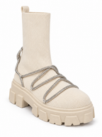 Vaynis — Bottines à brides Solange Beige, vue produit