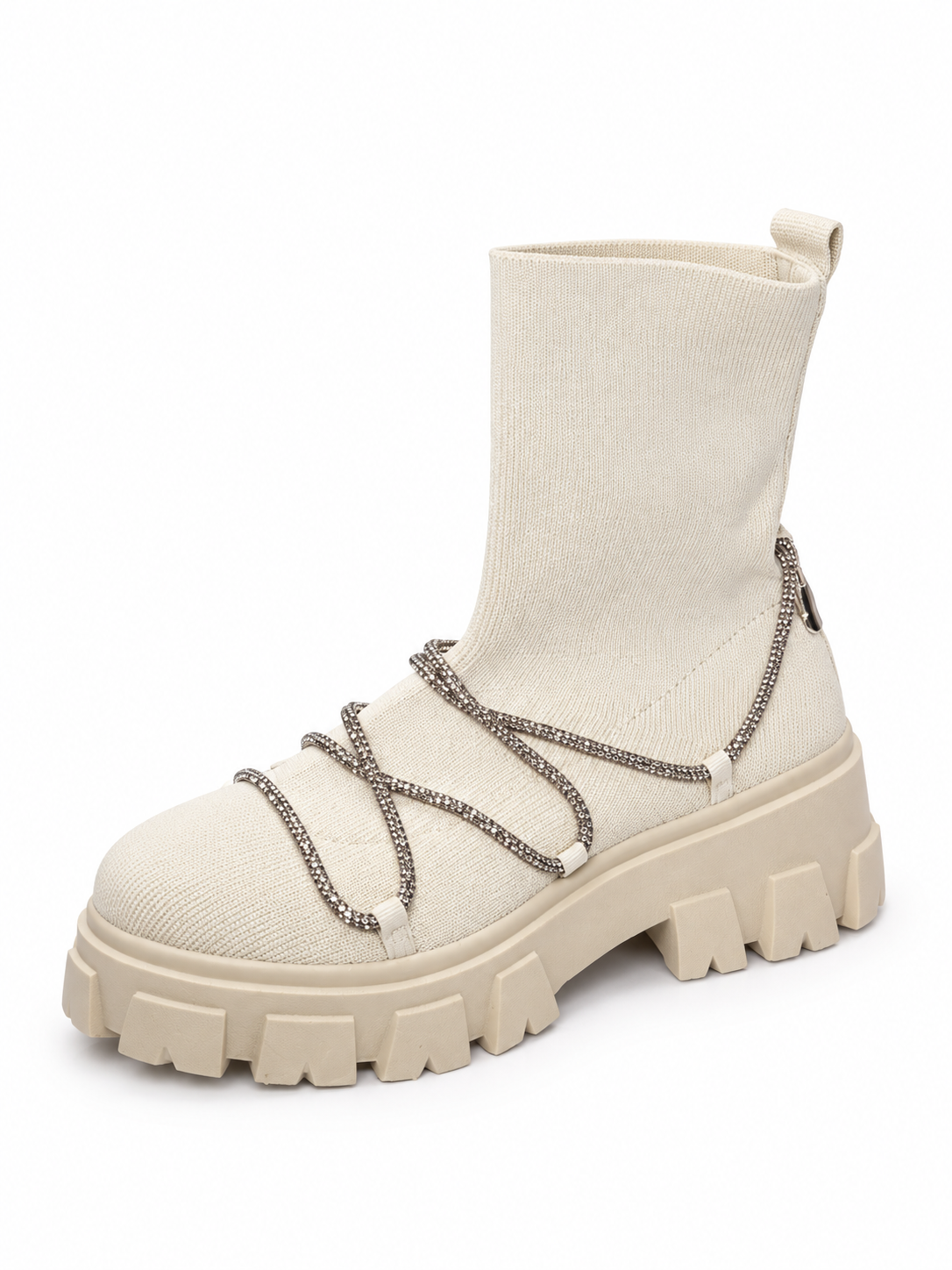 Vaynis — Bottines à brides Solange Beige, vue produit