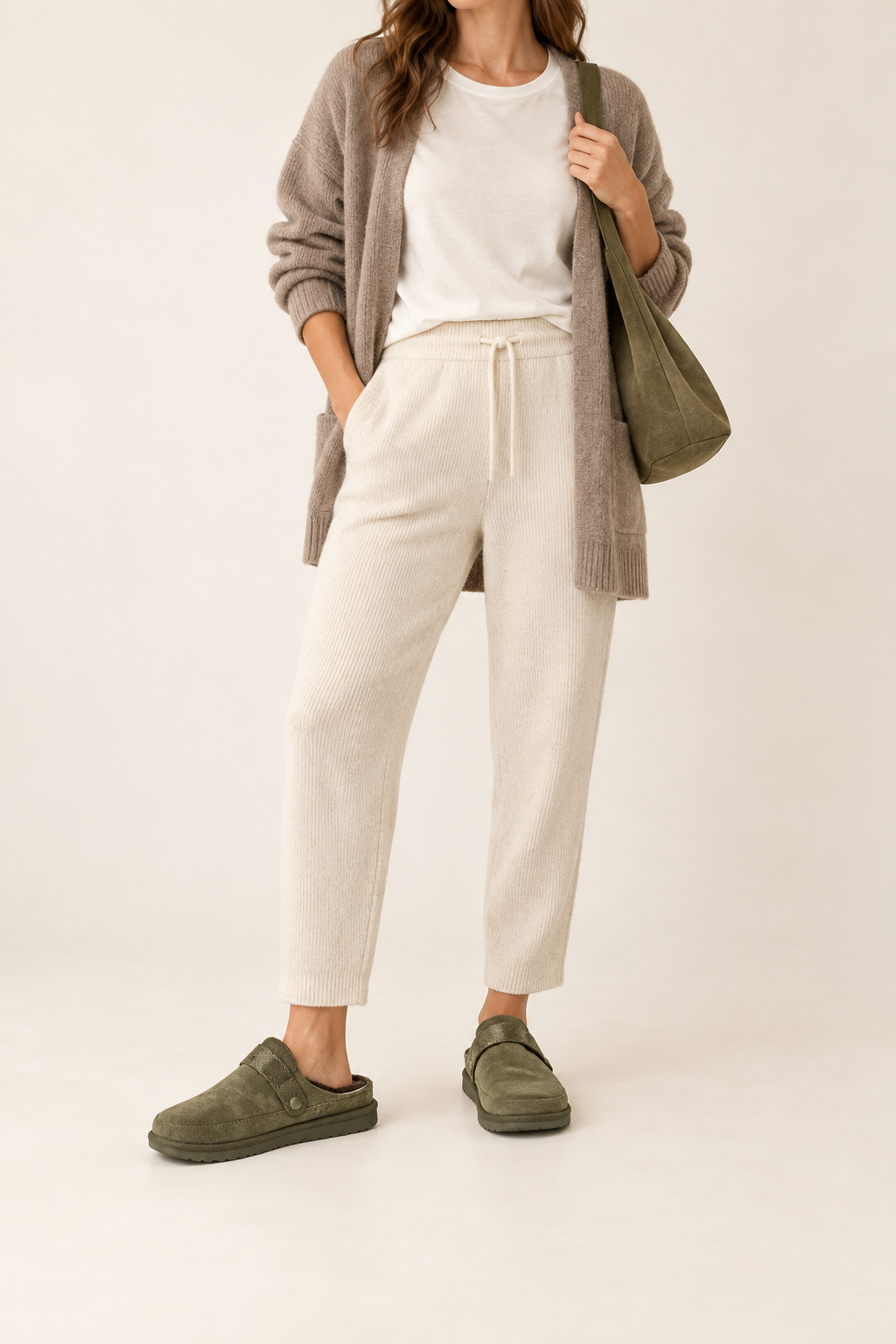 Sabots fourrés Élise — inspiration de tenue harmonisée