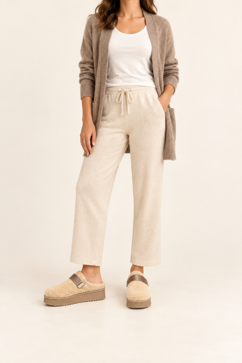 Sabots fourrés Tess — inspiration de tenue harmonisée