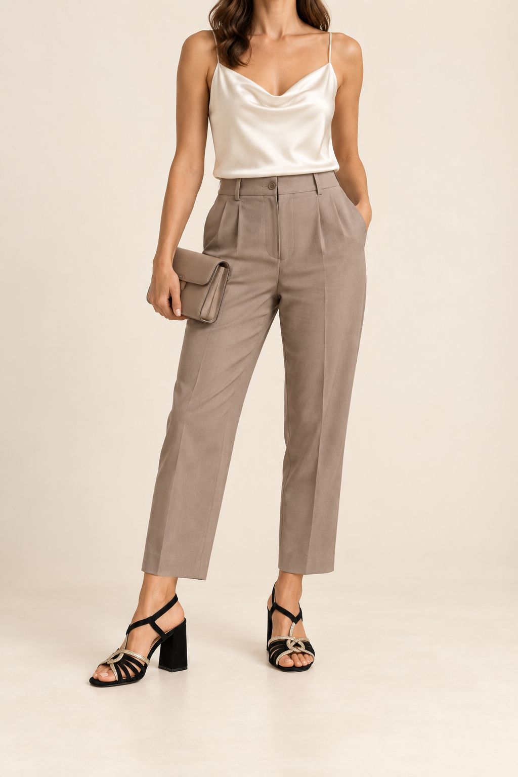 Sandales à talon Éva — inspiration de tenue harmonisée
