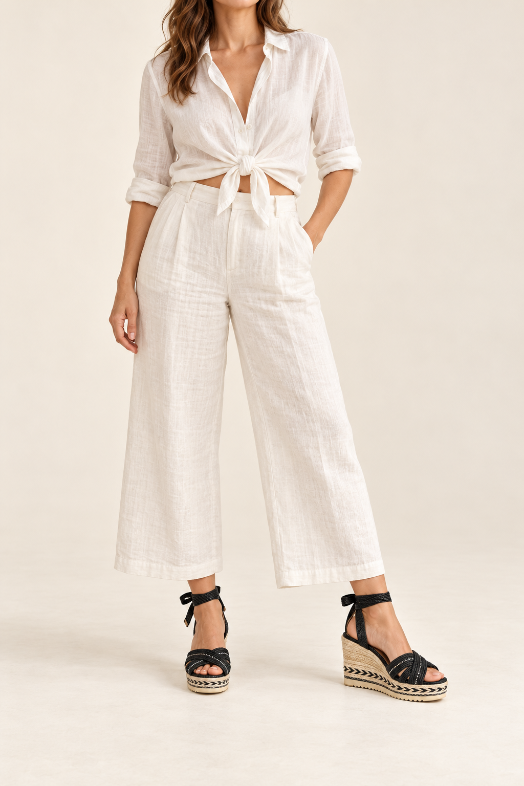 Sandales compensées Soline — inspiration de tenue harmonisée